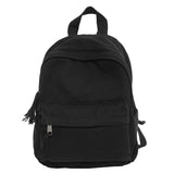 Pbong  100% Cotton Small Backpacks Women Solid Canvas Little Leisure Or Travel Bags Cute Cloth Child School Bags Shoulder Green Package