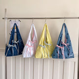 Women Soft Nylon Large Capacity Tote Bag Casual Fashion Hobo Shoulder Purse Summer New Female Simple Trend Y2K Handbags