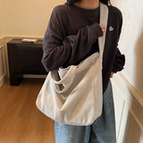 Pbong  Women Shoulder Crossbody Bag Japanese Large Canvas Messenger Bags for Student Cross Book Bags Nylon Female Handbag Satchels