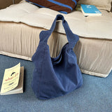 Pbong  Women's Shoulder Tote Bags Fashion Totebag Canvas Shoppers Large Korean Purses Handbag Girl Student Shopping Bookbag Bolsas