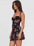 Mesh Print Sexy Mini Dress Women Summer New Spaghetti Strap Sleeveless Backless High Waist Beach Ruched Club Dress
