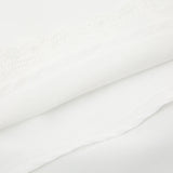 White Lace Trim Tie-Up A-Line Dress