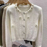 New Autumn And Winter 2025 Design Sense Short Women Knitted Cardigan Sweater Coat Casual Temperament Female Sweater Jacket