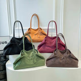 Pbong  Large Capacity Suede Fabric Simple Tote Bag for Women Shoulder Bags Designer Luxury Brand Handbags and Purses