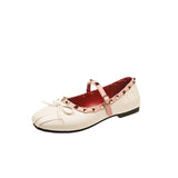 Pbong  New Female Height Increasing Dress Ladies Flat with Shoes Fashion Rivet Buckle Strap Women Mary Janes Lolita Shoes