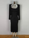 Tight Slip Dress And Cardigan Two Piece Set Cotton Blend O-neck Slim Long Dress + Jacket Women Suit Spring Summer Dress Of Suit