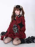 Gothic Y2k Sweater Women Harajuku Vintage Punk Long Sleeve Knitted Pullover Grunge Fashion Streetwear Oversize Sweaters