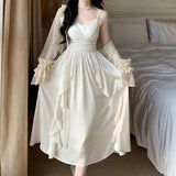 Party Dresses For Women Sleeveless Sexy Club Night Fashion Dress Fairycore A Llne Solid Ruffles New Spring Summer Dress