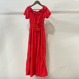 Pbong  Summer Vacation Slim Elastic Waist Long Dress Women Elegant Off Shoulders Big Swing Maxi Beach Dress Party Robe Femme