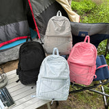 Women Lightweight Large Capacity Nylon Backpack Soft Fabric Casual Outdoor School Book Daypack Summer Travel Back Packs