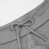 Pbong  Women's Low Waist Lounge Shorts with Drawstring Soft Ribbed Knit Casual Summer Home Sleepwear Gym Yoga Fitness Shorts Comfy New