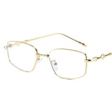 Vintage Rectangle Glasses Frame Women Metal Small Squre Shape Eyewear Clear Optical Eyeglasses Transparent Lens Spectacle Gafas