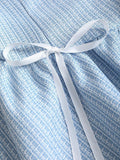 Pbong  Sweetra Women's Cute Off-Shoulder Bow-Tie A-Line Mini Dress, Sweet & Pure, Suitable For Birthday Party, Royal Blue