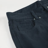 Pbong  Women's Casual Loose Rivet Wide Leg Jeans Basic Low-Waisted Straight Pants Streetwear Ladies Trousers