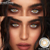 Colored Contact Lenses For Eyes 1pair Brown EyeContacts Lense Yearly Use Beauty Makeup Blue Color Contact Lenses