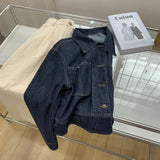 Vintage Jeans Jacket for Women Crop Tops 2025 Ropa Mujer Streetwear Fashion Loose Outwear Pockets Casual Korean Y2k Coat 27p746