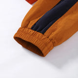 Pbong   Casual Contrast Color Jacket Women Loose Full Sleeve Stand Collar Button Jackets Female Autumn Winter Lady Outwear New