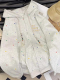 Vintage Dot Sweet Hoodies Women Letter Embroidery Cute Loose Sweatshirts Casual Preppy Style Long Sleeve Lady Japan Tops