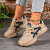 Pbong  Women Sneakers Leather Casual Woman Lace Up Sport Shoes Luxury Platform Shoes Womens Leisure Light Anti-slip Running Shoes