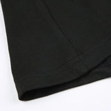 Black Square Neck A-Line Flare Sleeve Dress