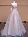 Pbong  Satin One-oulder Bridal Gown Simple Elegance Floor-Length Train Wedding Dr for Smaller Brides Outgoing Chic Sle