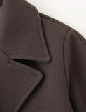 Pbong  New Autumn Winter Women Solid Double Breasted Coat Lapel Long Sleeves Short Blazer Jacket Fashion Lady Warm Outerwear