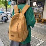 Pbong  Casual Backpack for Women Men Large Capacity Canvas Travel Backpacks Boys Girls School Backpack Lightweight Women's Bag