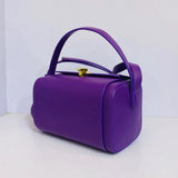 Box Small Boston Bag Luxury Designer Handbags For Women 2023 New  Fashion Square Lock Decoration Shoulder Crossbody Bag Purse