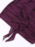 Pbong  Summer Cross Camisole Mini Dresses For Women Solid Sexy V Neck Hollow Out Bodycon Vestidos Club Fashion Ruffles Robes