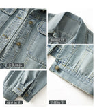 New 2025 Spring Autumn High Quality Design Sense Women’s Cowboy Jacket Casual Elegant Fashion Ladies Short Denim Overcoat