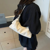 Pbong  Trendy Underarm Women's Bag New Korean Fashion Simple Dumpling Bag Large Capacity Commuting Single Shoulder Bag