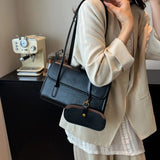 Pbong  Fashionable Pure Color Women's Shoulder Bag Stylish Underarm Bag Crossbody Bag Quality Material Spring Summer Casual Bag