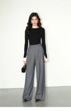 Multicolor Office High-waisted Wide-leg Suit Pants Women's 2025 Autumn Loose and Drape Casual Straight Mopping Trousers