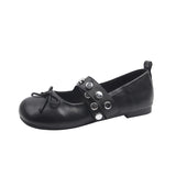 Bow Women's Mary Jane Shoes Flats Fashion Casual Shoes for Woman Elegant Lolita Sandals New Shallow Sport Dress Mujer Zapatillas
