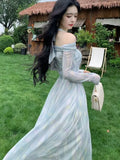 Elegant and Chic Midi Party Dress for Women Long Sleeve Solid Fashion New Evening Prom Vestidos Female Autumn Clothes New
