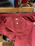 Red Plaid Buttons Tank Shorts Set Woman Back Lace-up Lace Trim Slim Camis+Elastic Waist Sweatshorts Sweet Cotton 2 Piece Sets