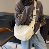 Korean Canvas Women Shoulder Crossbody Bag Female Tote Bag High Quality Large Fashion Designer Luxury Ladies New in Handbags