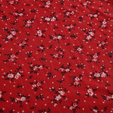 Red Flowers Printed Sleeveless Mini Dress