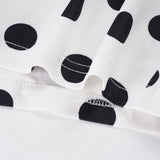 Pbong  Cute Polka Dot Print Low Rise Micro Shorts Women Summer Vacation Wear Contrast Color Skinny Mini Bottoms Casual All Match Short