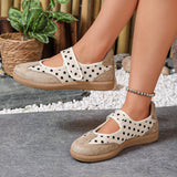 Spring Autumn Polka Dot Soft Bottom Casual Women Sneakers Fashion Solid Round Toe Loafers Comfort Women Shoes