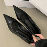 Pbong  Spring Design Leopard Print Woman Pumps Pointed Toe Thin Low Heels Elegant Party Female Shoes Zapatos De Mujer