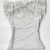 2000s Japanese Style Slim Bow Polka Dot Sleeveless Tops Y2k Harajuku Vintage Sweet Camis Summer Subculture Kawaii Tees Women
