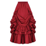 Pbong  Summer Y2k Gothic Retro Lolita Skirt Women Medieval Vintage Cake Skirt Fashion Cosplay Costume Fluffy Layered Puffy Skirt New