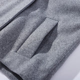 Solid High Neck Double Button Topcoat Dropped Shoulder Loose 2025 Autumn Short Elegant Jacket Women Urban Casual Lady Outerwear