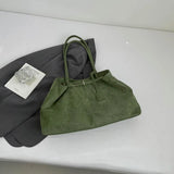 Pbong  Large Capacity Suede Fabric Simple Tote Bag for Women Shoulder Bags Designer Luxury Brand Handbags and Purses