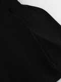 Pbong  Black Square Neck Puff Sleeve Mini Dress Waist Cinched Bubble Skirt Spring Women Elegant Party Gown  Fashion Retio Vestido
