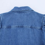Pbong  Kaopu Spring Summer Fashion Retro Casual Women's Shirt Simple Design Top Button up Cotton Polyester Blend Slim Fit
