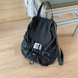 Pbong  Women Soft Nylon High-capacity Backpacks Summer Grid Backpack Girls School Bag Lightweight Travel Back Pack