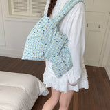 Women's Large Capacity Polka Dot Bow Tote Bag Sweet Cute Daily Crossbody Shoulder Bag New Trend Fashion Handbags and Purses
