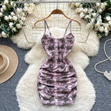 Chic Sexy butterfly print lace Spliced Fairy  Summer  Women Boho Sundress  women clothing mini dress